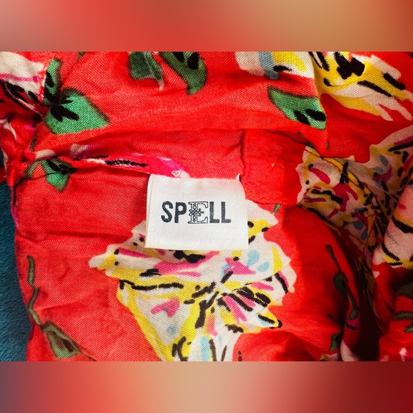 Vintage Spell Original Sundancer Romper Red 6 - Picture 4 of 5